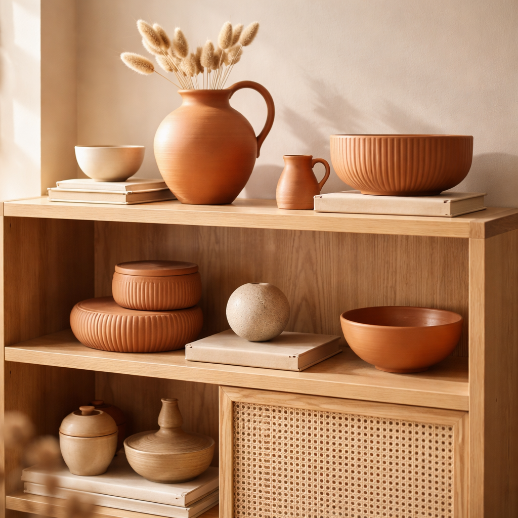 Maison Belle Wandplank Brooklyn - Terracotta