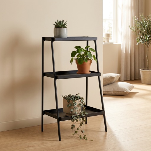 Urban Loft Plantenstandaard Bergen - Zwart