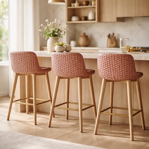 Dutch Design Co. Barkruk Malmö - Oudroze