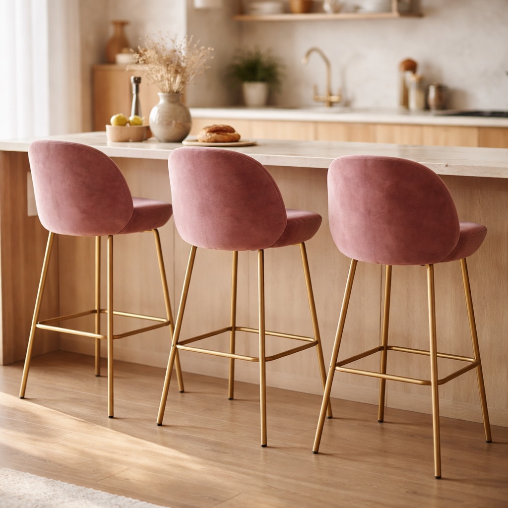Urban Loft Barkruk met rugleuning Bretagne - Oudroze