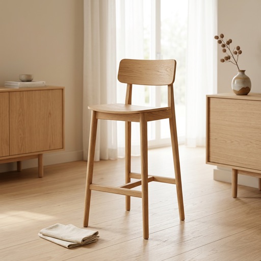 Nordic Living Barkruk Oslo - Eiken naturel