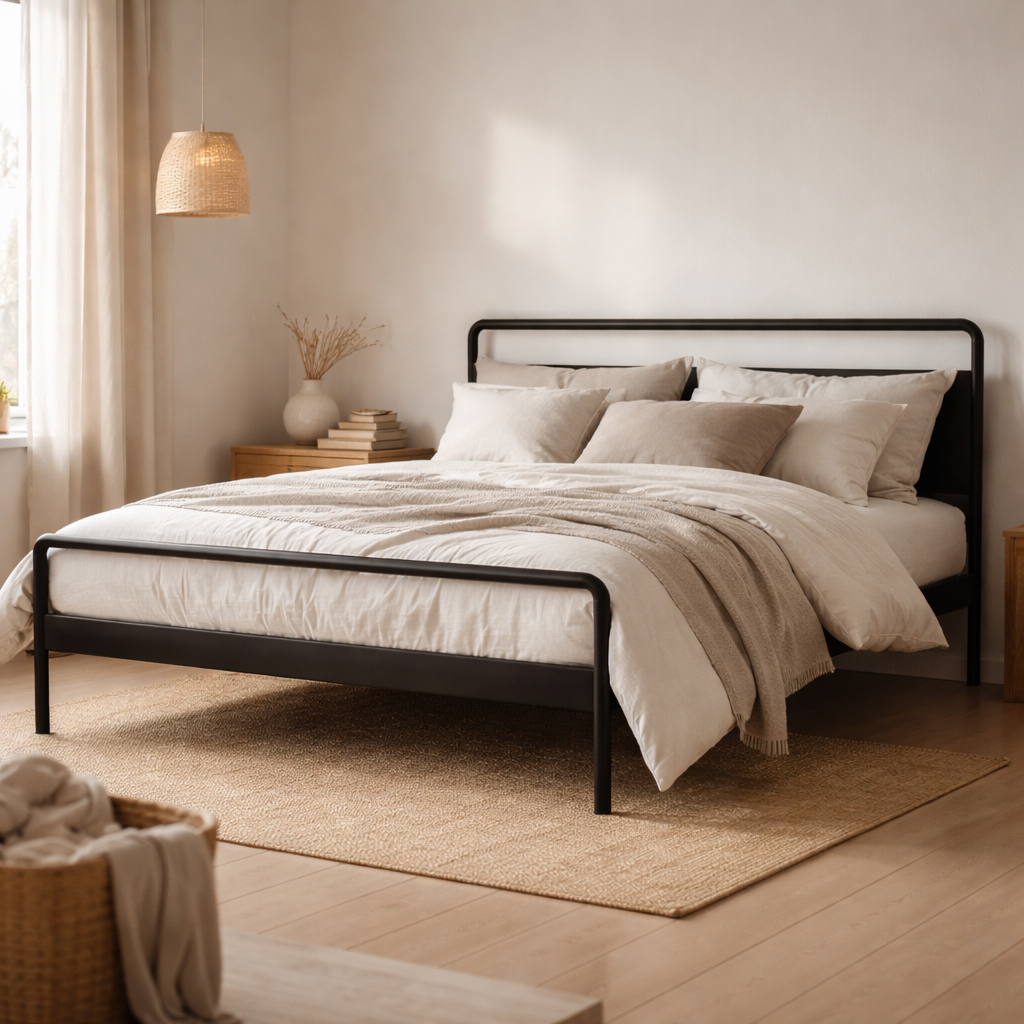 WonenXL Collection Tweepersoons bed Kyoto - Zwart