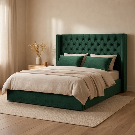 Maison Belle Bed Chelsea - Donkergroen