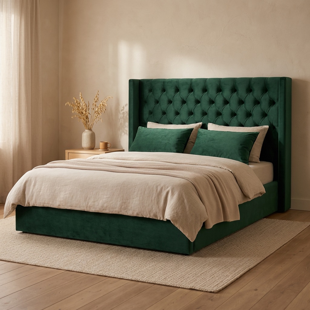 Maison Belle Bed Chelsea - Donkergroen