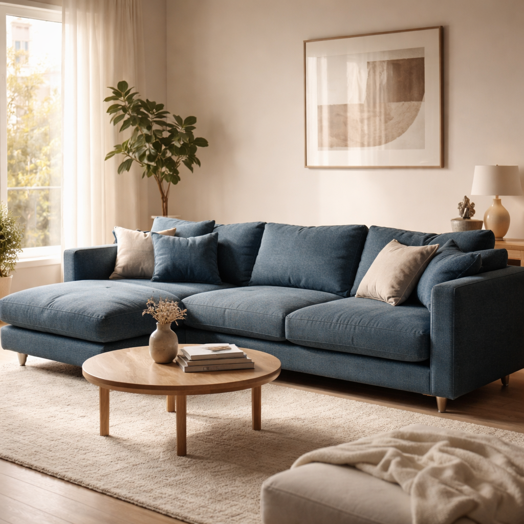 WonenXL Collection 4-zitsbank Utrecht - Petrolblauw