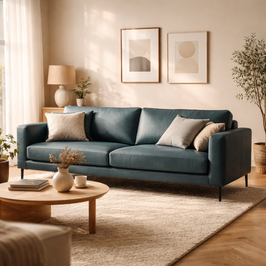 Casa Moderna 3-zitsbank Brooklyn - Petrolblauw