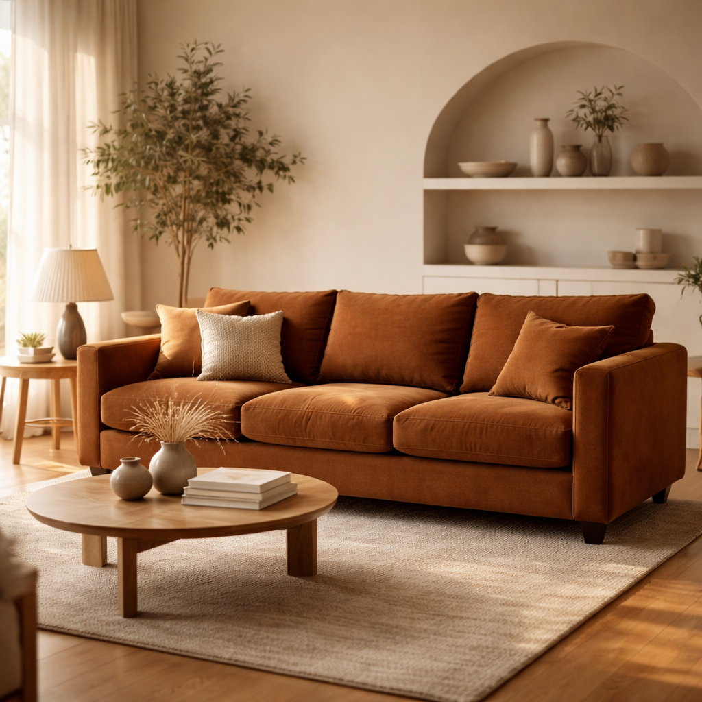 Studio Milano 4-zitsbank Ibiza - Cognac