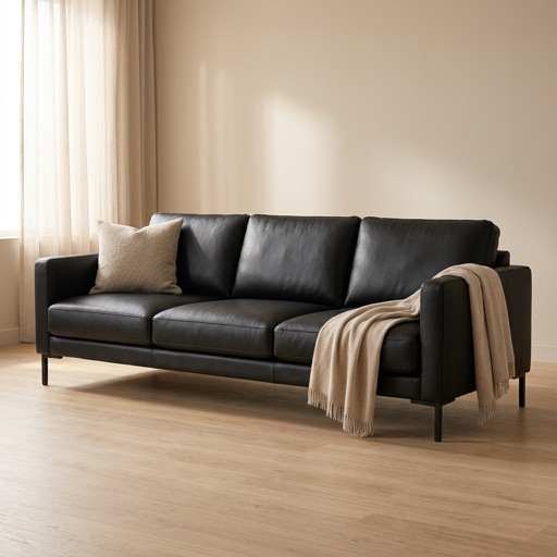 Urban Loft 3-zitsbank Bergen - Zwart