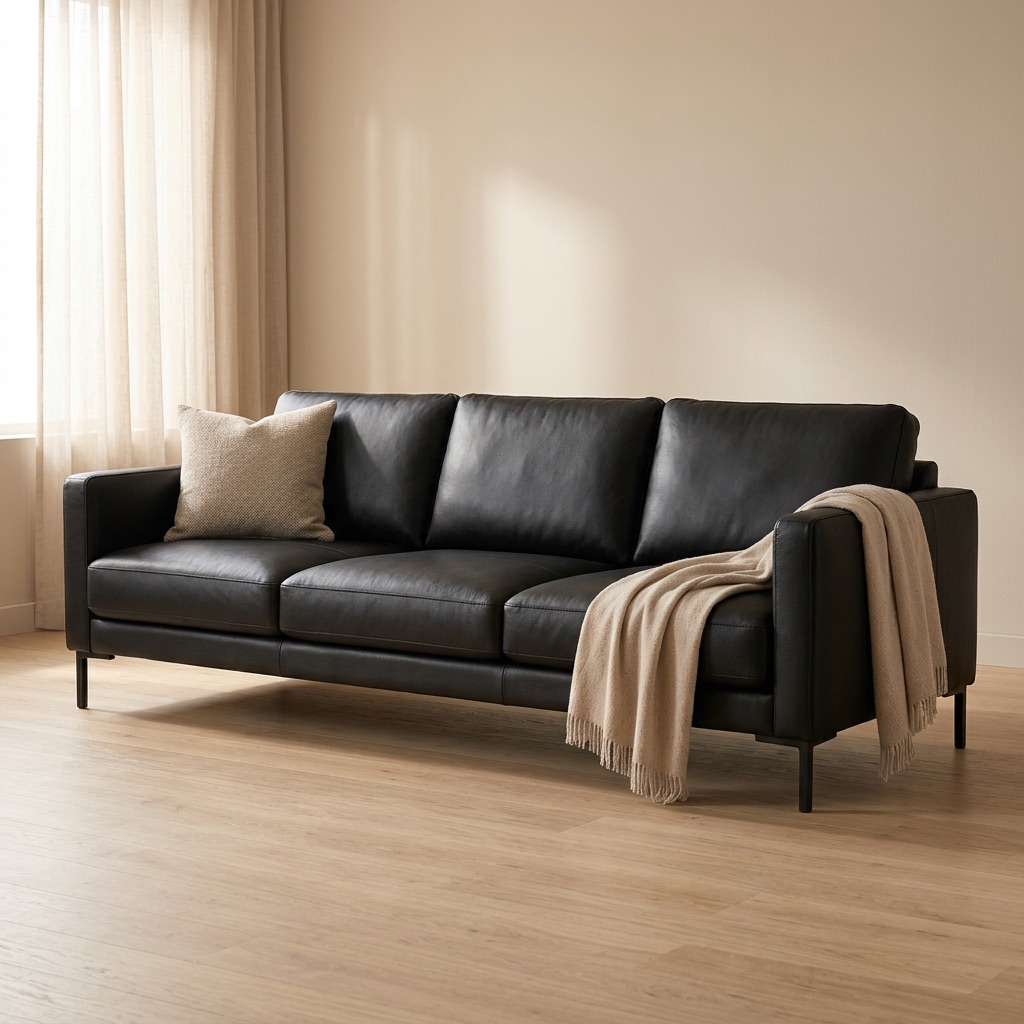 Urban Loft 3-zitsbank Bergen - Zwart