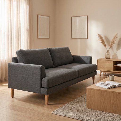 Nordic Living 2-zitsbank Camden - Antraciet