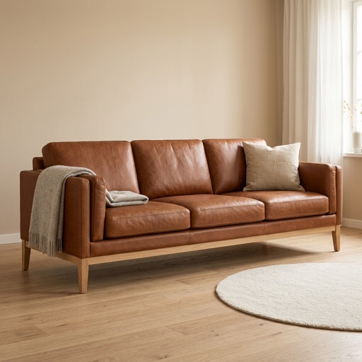 Timbercraft 3-zitsbank Havana - Cognac