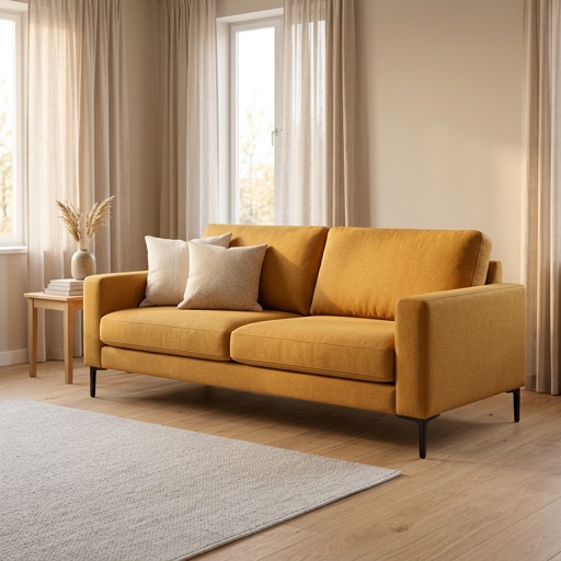 Dutch Design Co. 2-zitsbank Firenze - Okergeel