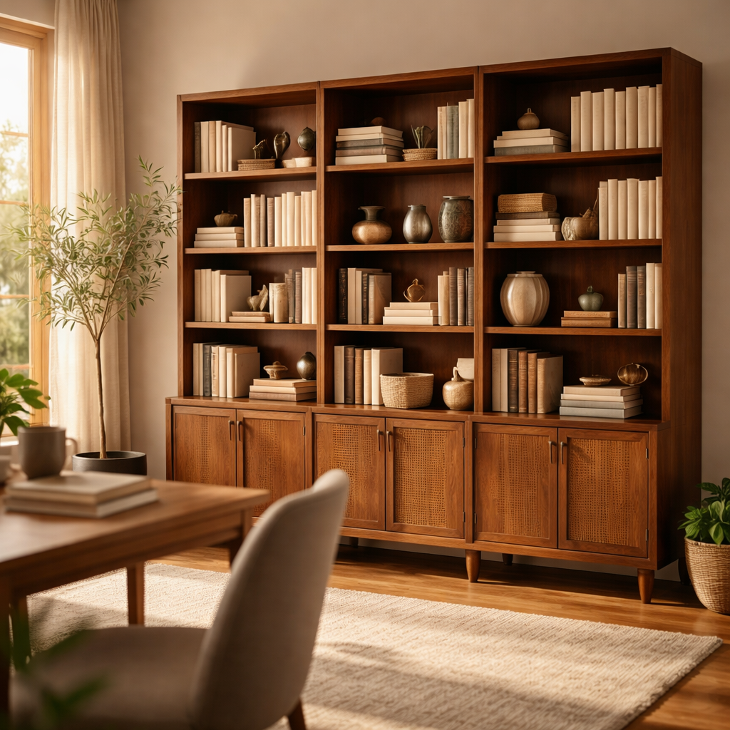 WonenXL Collection Boekenkast Milano - Walnoothout