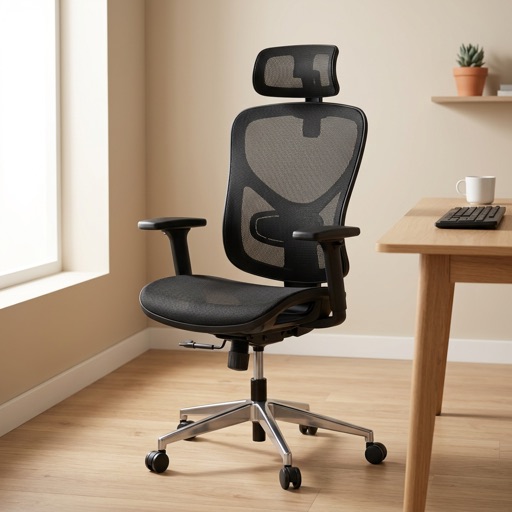 Comfort Zone Ergonomische bureaustoel Bergen - Zwart