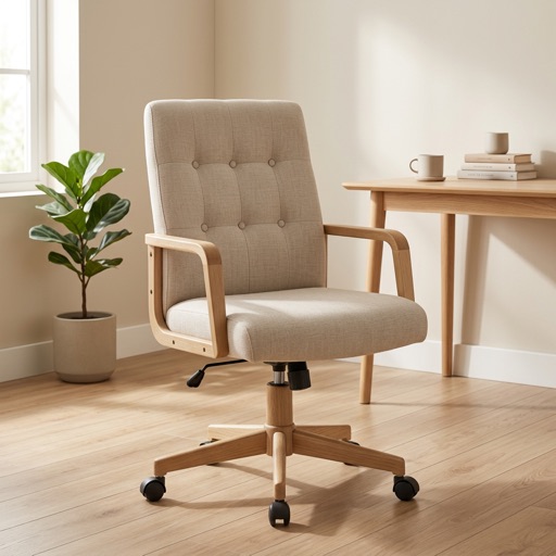Nordic Living Bureaustoel Oslo - Beige