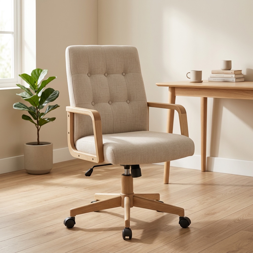 Nordic Living Bureaustoel Oslo - Beige