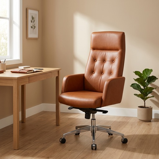 Studio Milano Bureaustoel Milano - Cognac