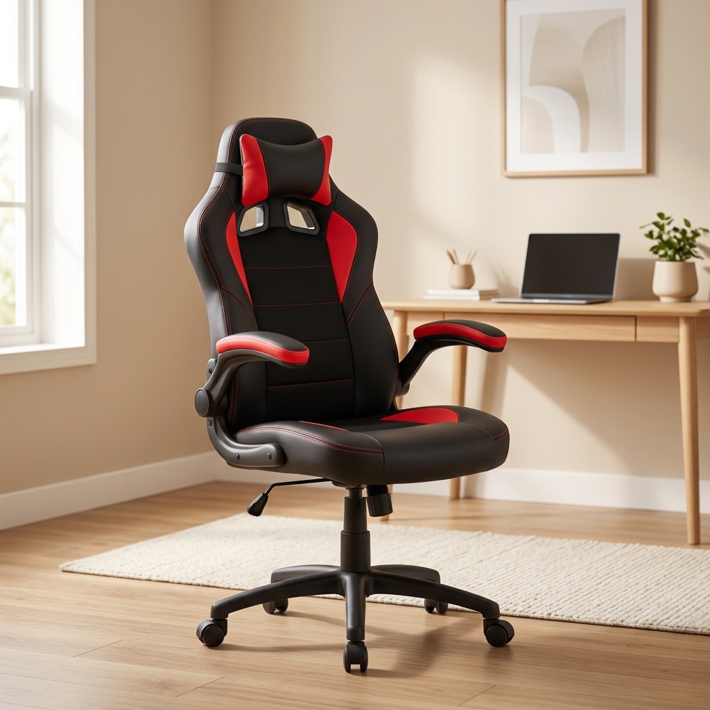Urban Loft Gamingstoel Brooklyn - Zwart/rood