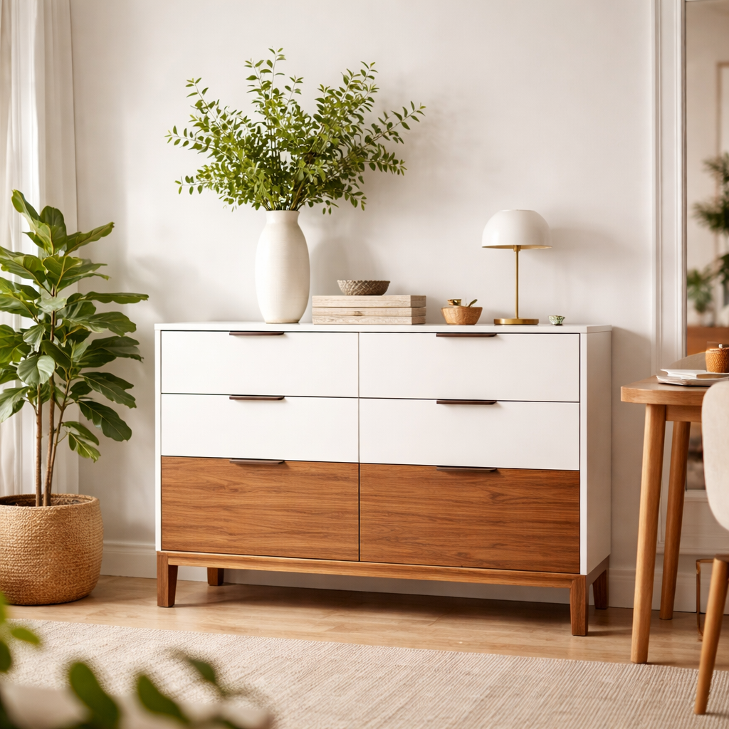 Dutch Design Co. Sta-bureau Normandie - Wit