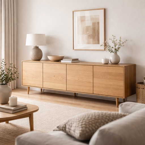 Nordic Living Dressoir Delft - Eiken naturel