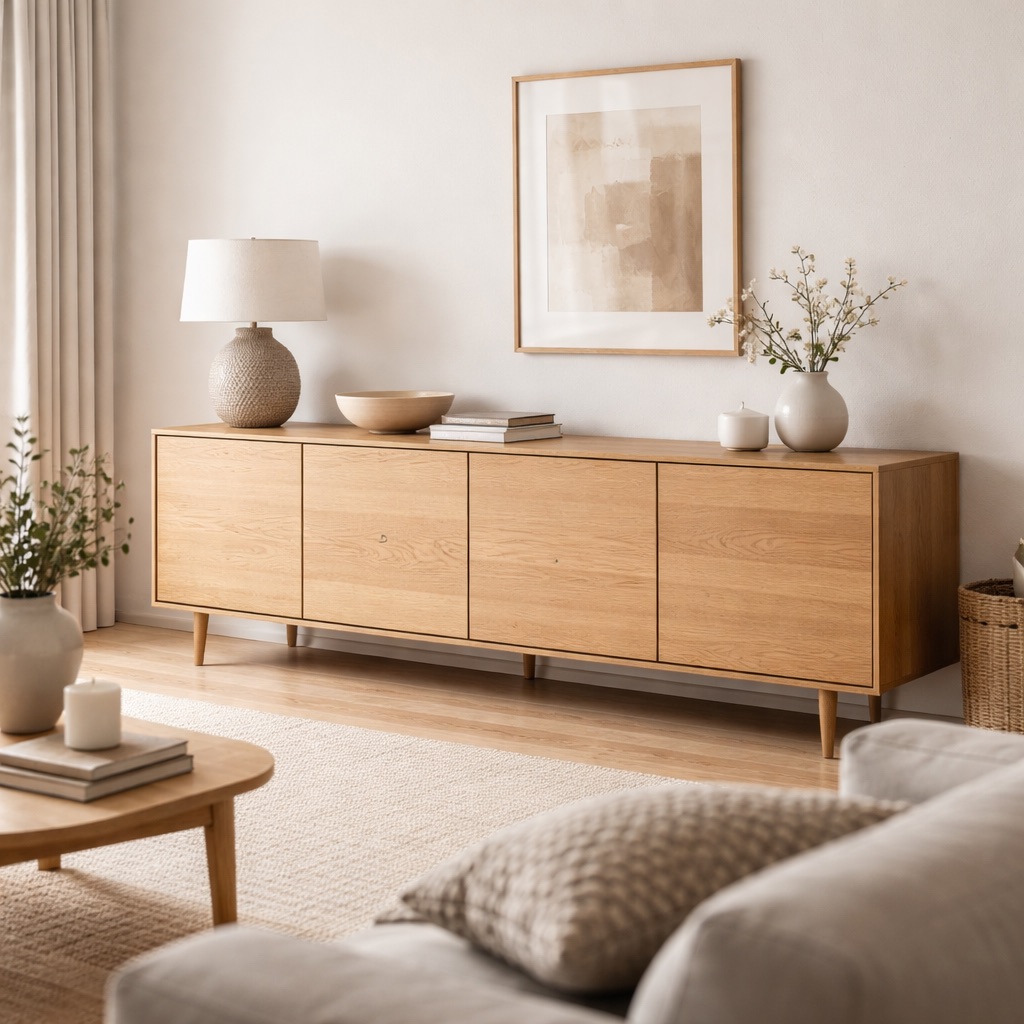 Nordic Living Dressoir Delft - Eiken naturel