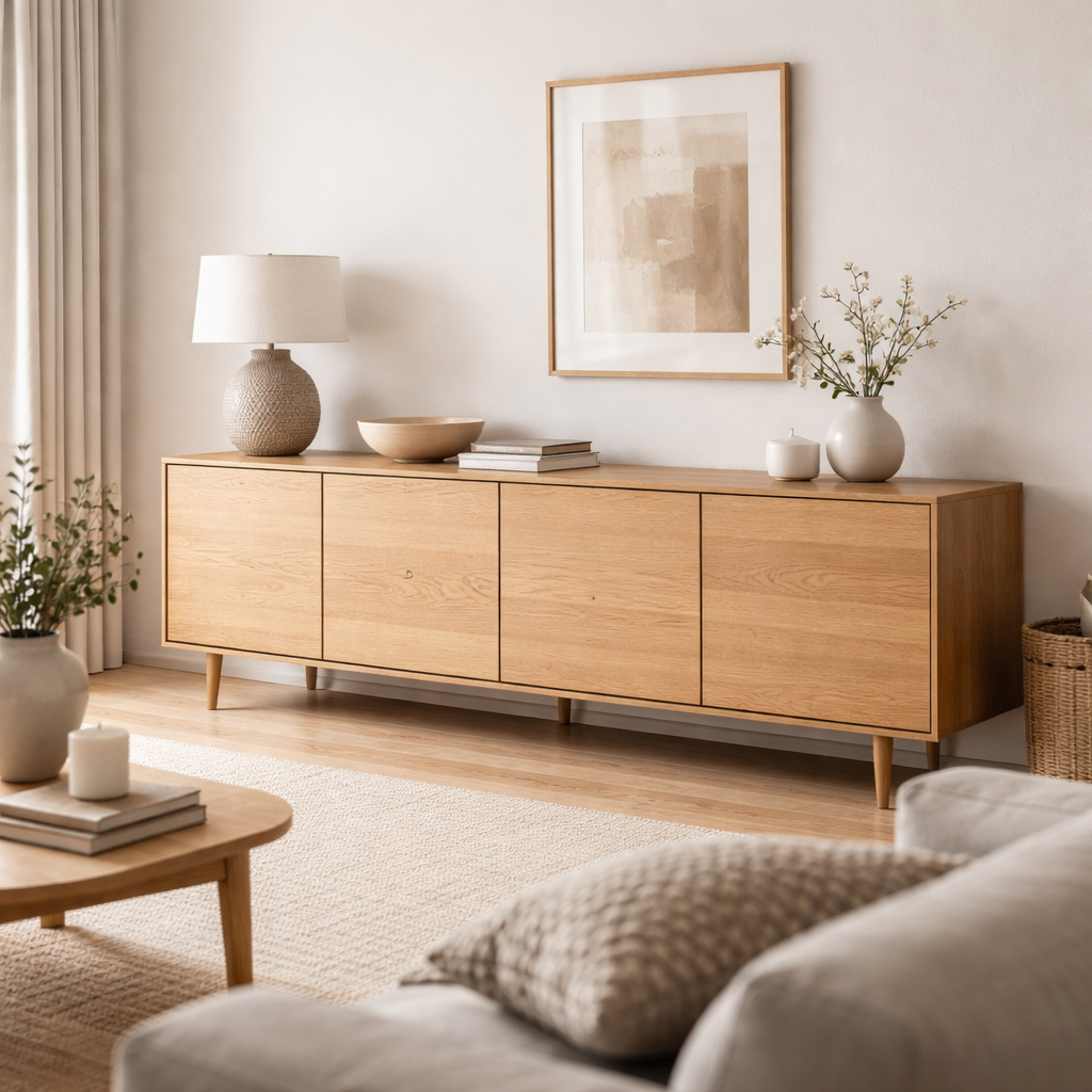 Nordic Living Dressoir Delft - Eiken naturel