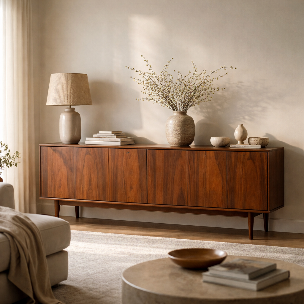 Dutch Design Co. Hoog dressoir Nara - Walnoothout