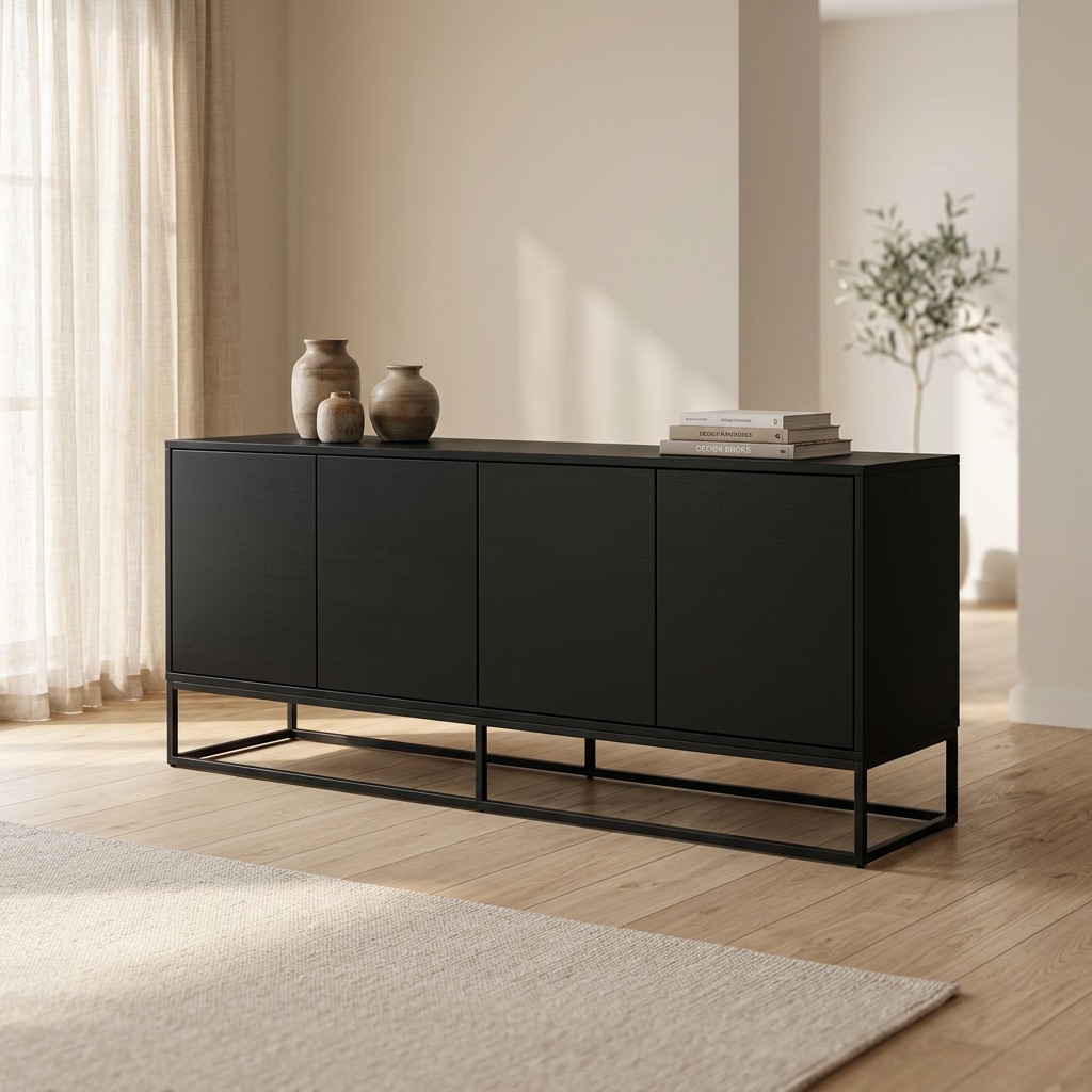Urban Loft Dressoir Bergen - Zwart