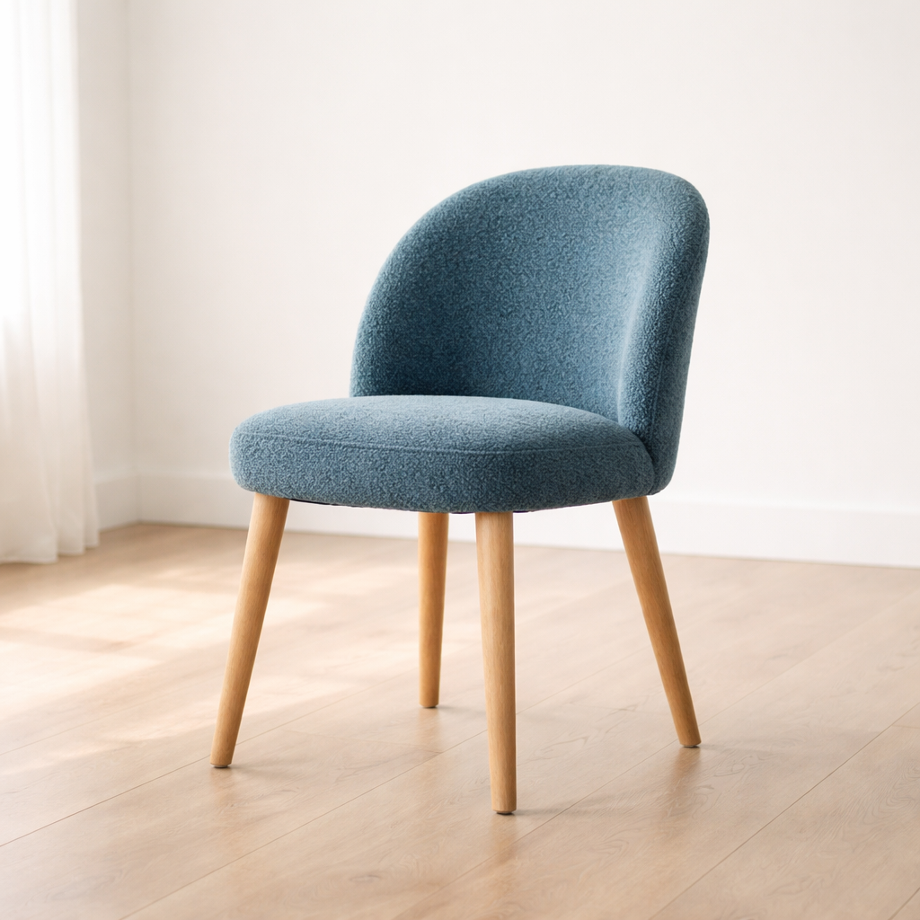 Studio Milano Eetkamerstoel Bretagne - Petrolblauw