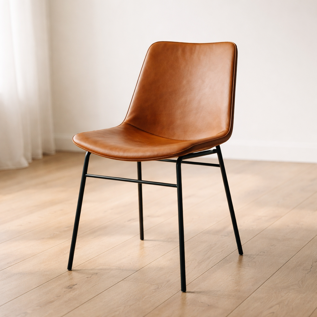 Zen Interiors Eetkamerstoel met armleuning Stockholm - Cognac