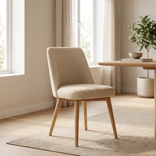 Nordic Living Eetkamerstoel Oslo - Beige