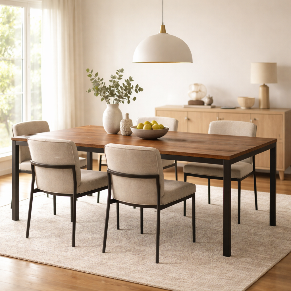 Casa Moderna Ronde eettafel Chelsea - Metaal zwart 201x94