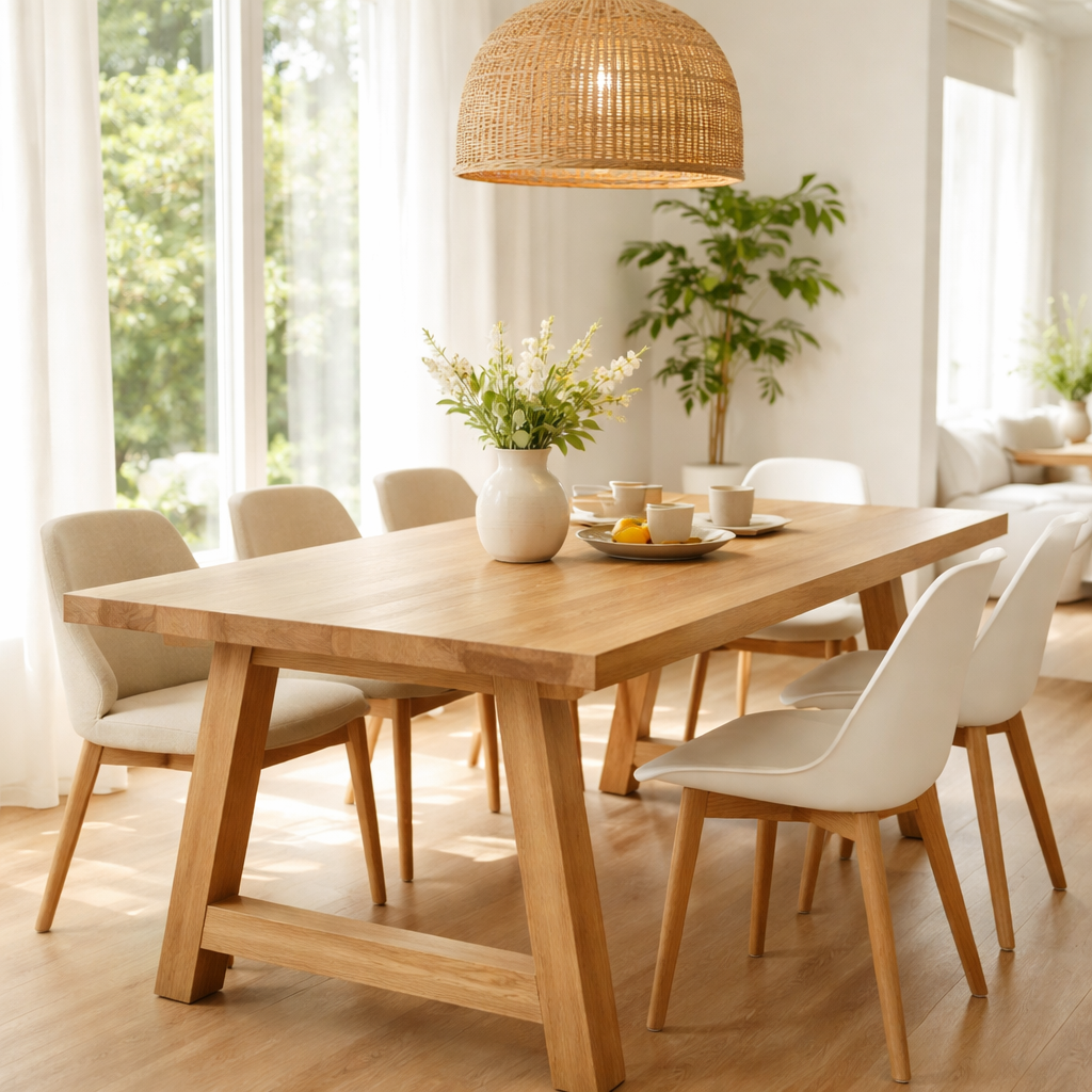 WonenXL Collection Ovale eettafel Provence - Acaciahout 217x88