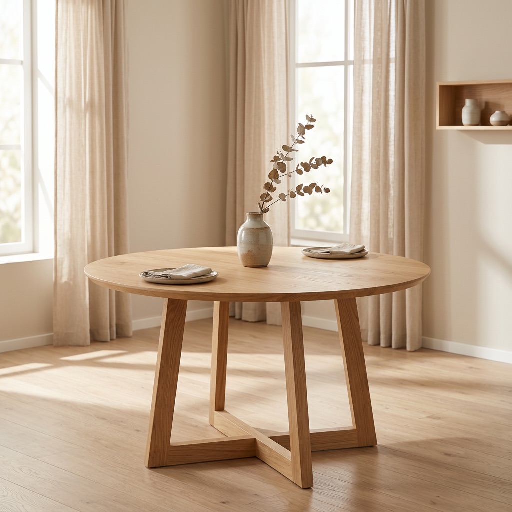 Nordic Living Ronde eettafel Oslo - Eiken naturel