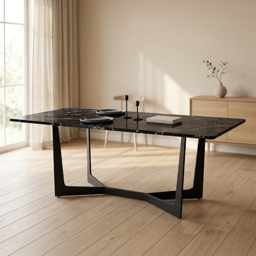 Studio Milano Eettafel Torino - Zwart