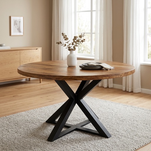Timbercraft Ronde eettafel Bali - Mangohout