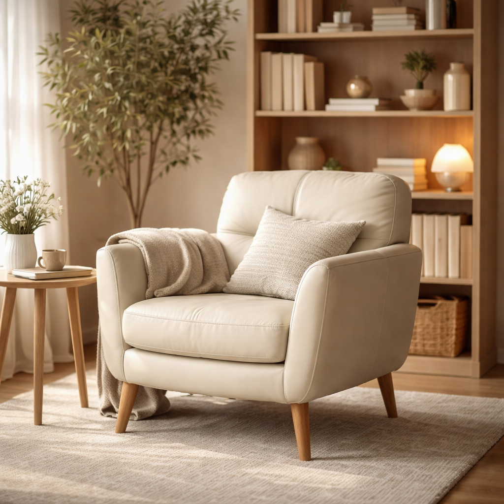 WonenXL Collection Draaibare fauteuil Torino - Crème