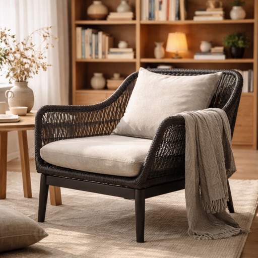 WonenXL Collection Draaibare fauteuil Ibiza - Antraciet