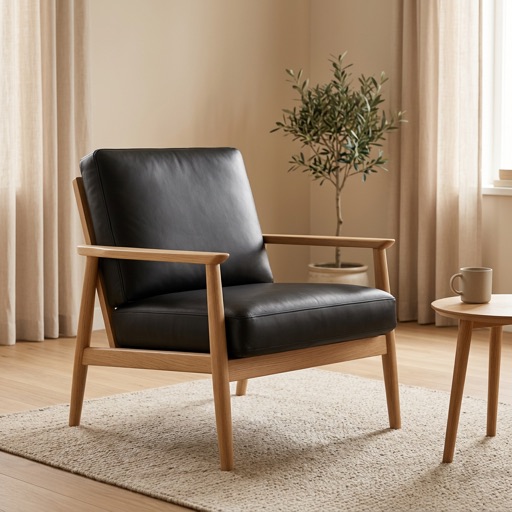 Nordic Living Fauteuil Stockholm - Zwart