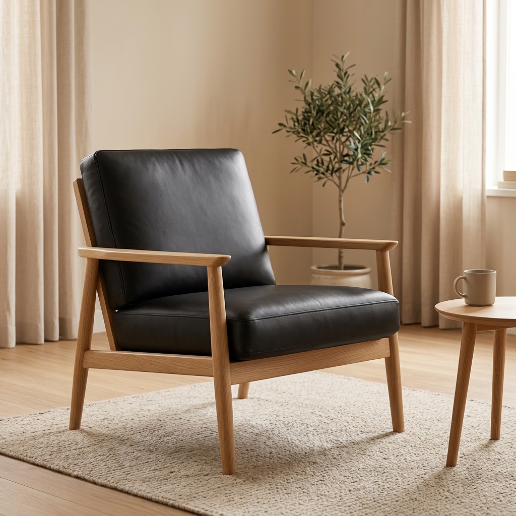 Nordic Living Fauteuil Stockholm - Zwart