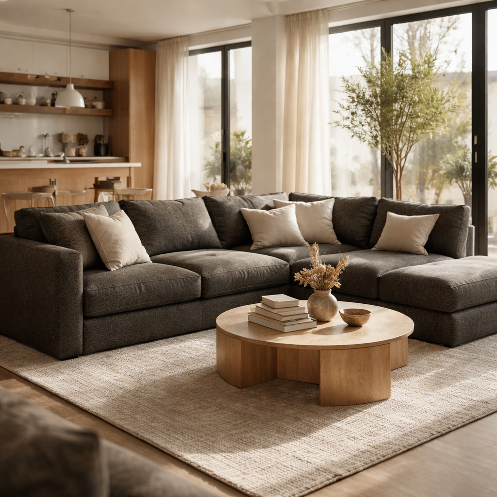 WonenXL Collection Hoekbank rechts Amsterdam - Donkergrijs