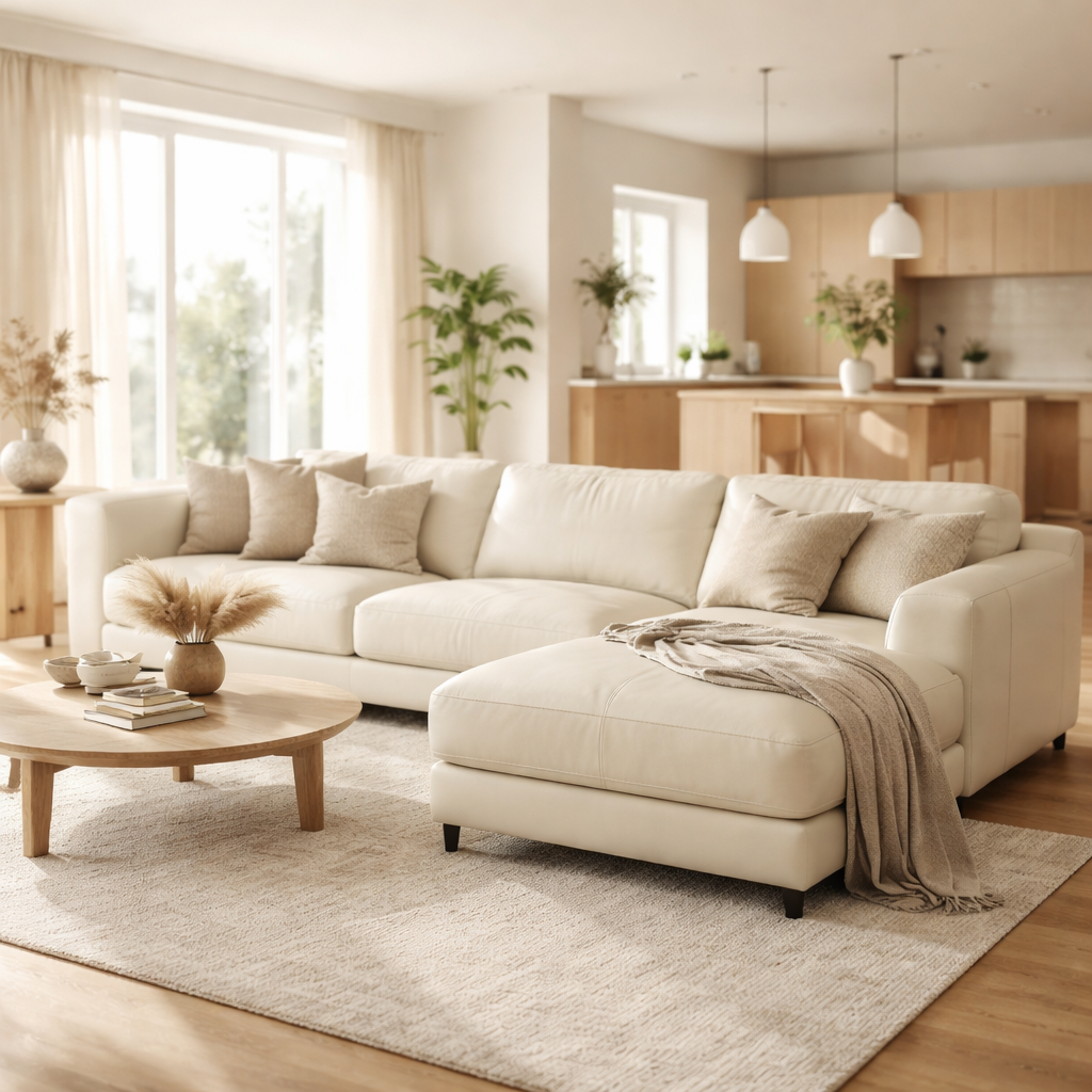 WonenXL Collection Hoekbank links Zurich - Crème