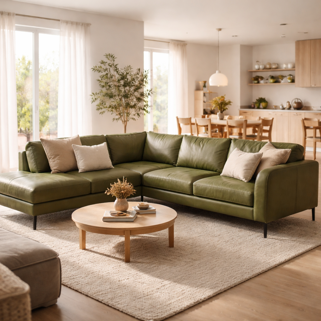 Nordic Living Hoekbank links Nara - Mosgroen