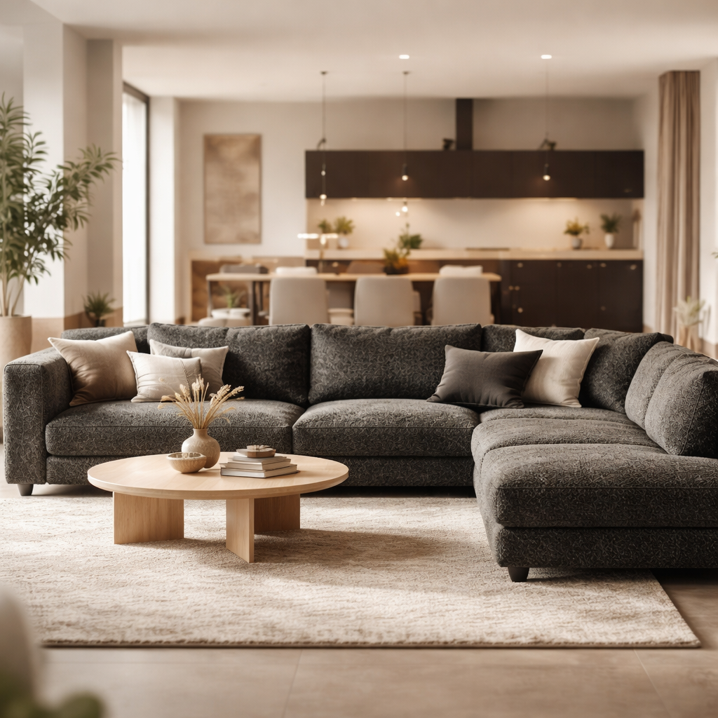 Nordic Living U-bank Zurich - Donkergrijs