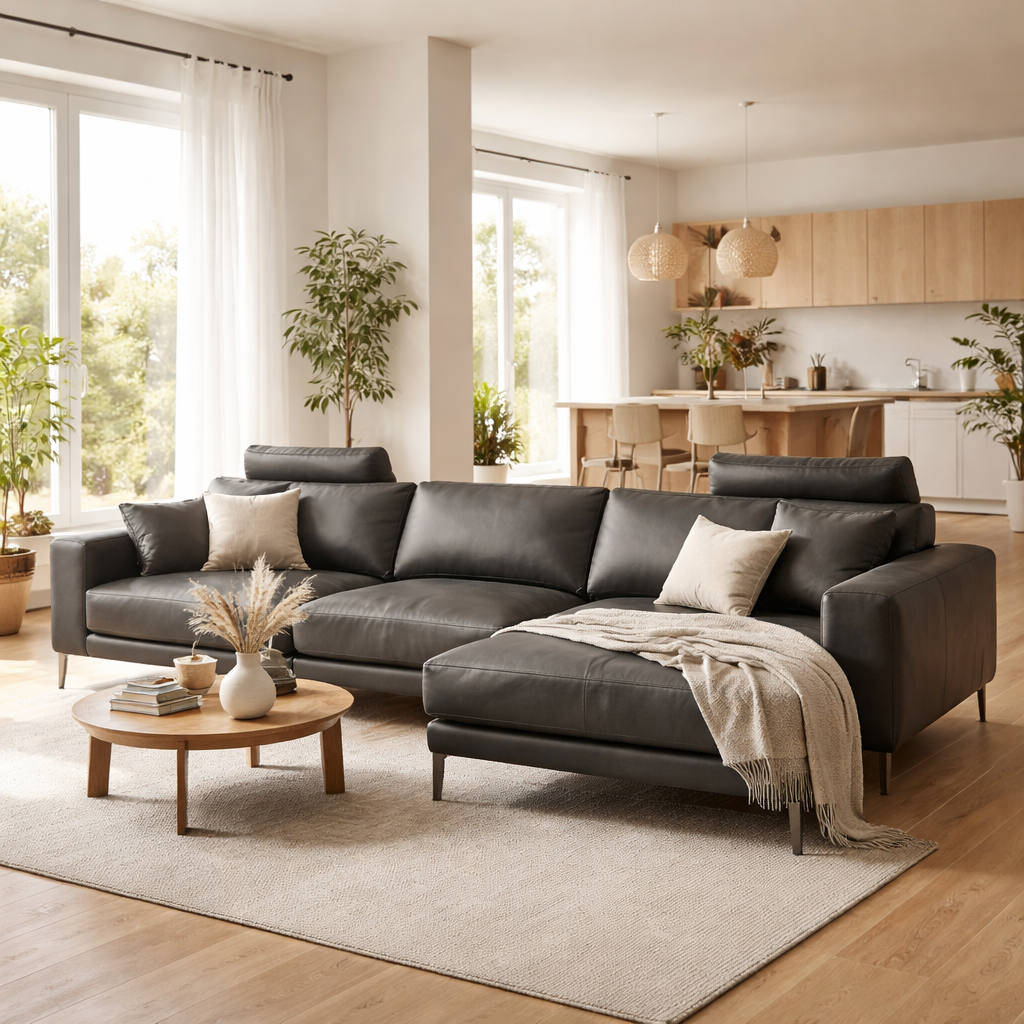 WonenXL Collection U-bank Havana - Antraciet