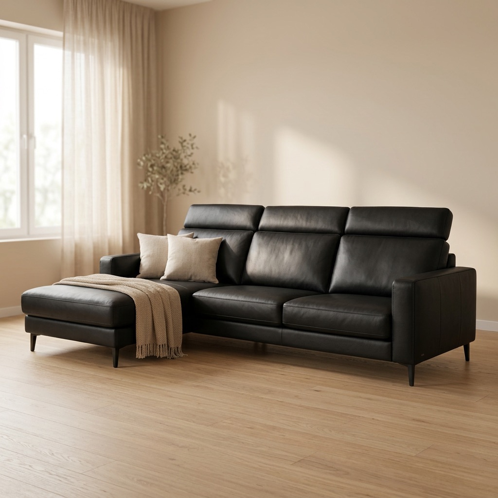 Urban Loft Hoekbank links Brooklyn - Zwart