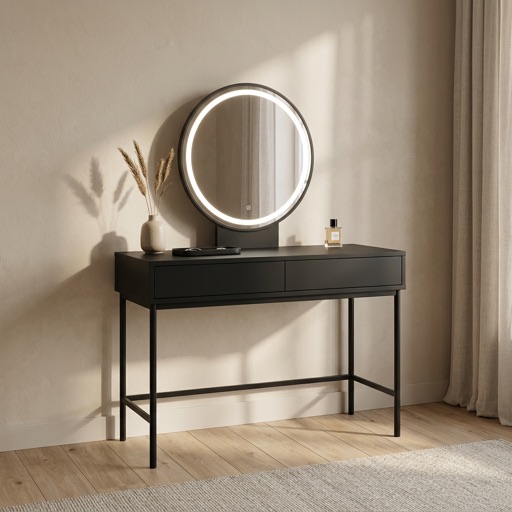 Urban Loft Kaptafel Bergen - Zwart