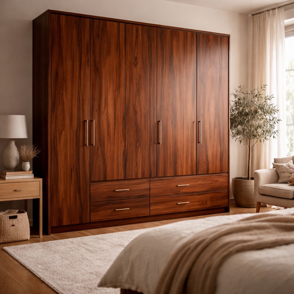WonenXL Collection Kledingkast 3-deurs Chelsea - Walnoothout