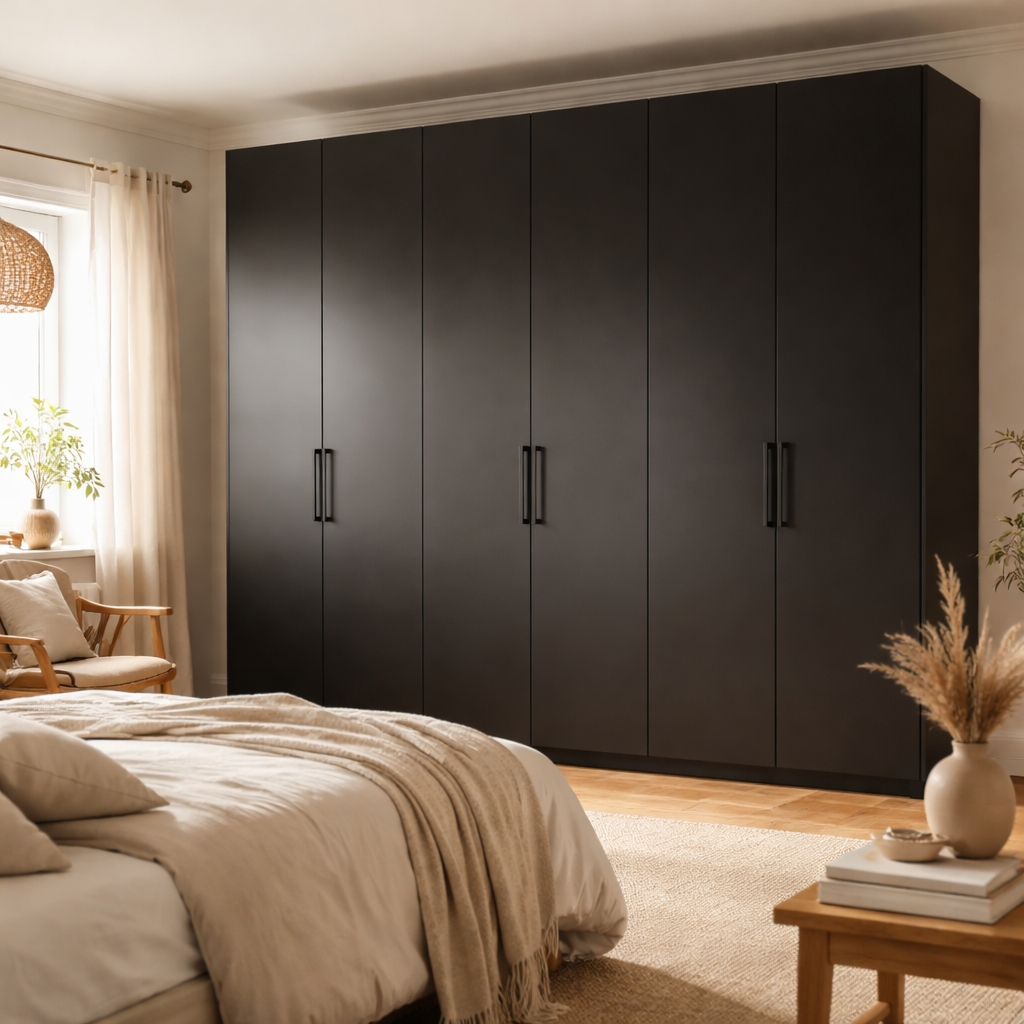 Casa Moderna Kledingkast 3-deurs Bergen - Zwart