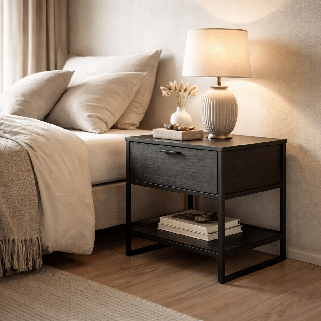 Urban Loft Hangend nachtkastje Torino - Antraciet